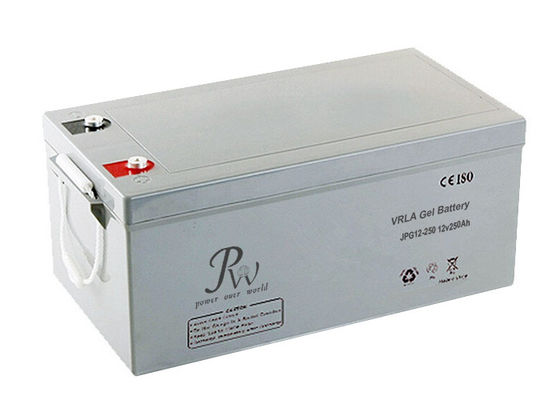 باتری 12v250Ah چرخه استفاده VRLA ژل برای روشن / خاموش سیستم های انرژی خورشیدی شبکه