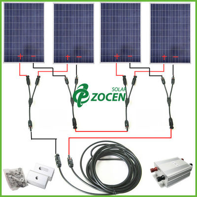 ポータブル 400W の地上の太陽電池パネルの土台システムだけを 110V - 240V 立てて下さい