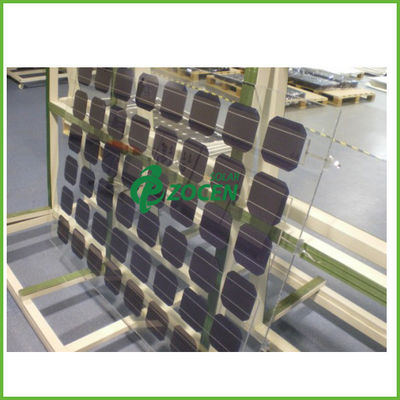 Efisiensi tinggi Laminated Roof Tajam Monocrystalline Solar Panel 155W 36V