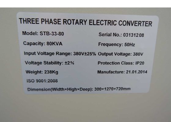 실내/옥외 80 KVA IP20 삼상 자동 전압 조정기