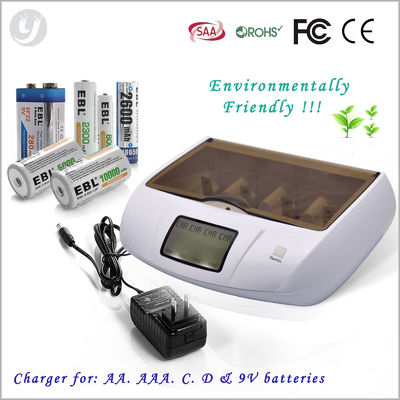 آبی قابل شارژ جهانی 110V دی سی قلیایی باتری و شارژر / باتری تقویت کننده