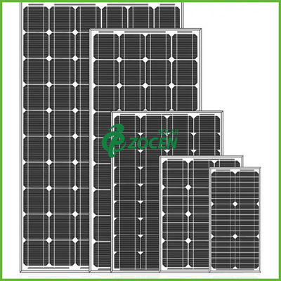 高性能 80W 18V の鋭いモノクリスタル太陽電池パネルは黒くします