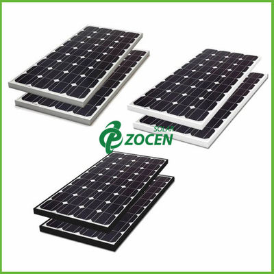 高性能 80W 18V の鋭いモノクリスタル太陽電池パネルは黒くします
