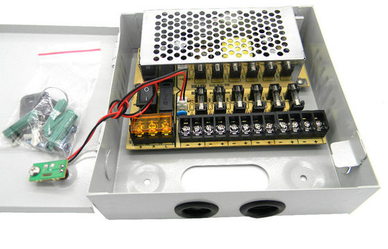 9 kênh CCTV Camera Power Supply, 12V 5Amps CCTV Power Supply Box