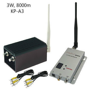 a escala de transmissão longa 8 de 8KM canaliza o remetente video do vídeo do CCTV Transreceiver 1.2Ghz