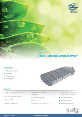 CRI 75 65 Watt High Power LED lampu 7200 lm untuk penerangan jalan