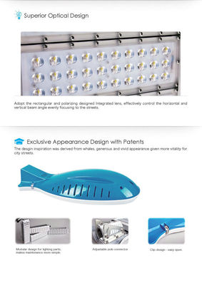 110 lm/w IP65 の高い発電 LED の道ライト プラスチック レンズとの 100 ワット